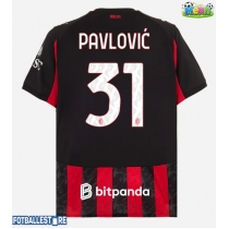 AC Milan Strahinja Pavlovic #31 Hjemmedrakt 2025-26 Kortermet